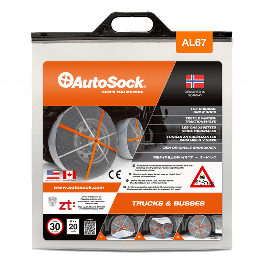 Product Packaging of AutoSock for trucks (front view) AL67