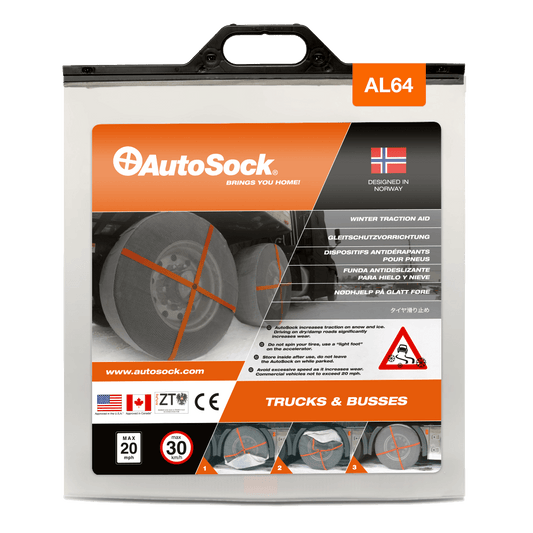 Product Packaging of AutoSock AL 64 AL64 for trucks (front view)